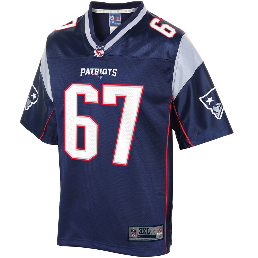 New England Patriots Dan Skipper Pro Line Big & Tall Navy Football Jersey product image