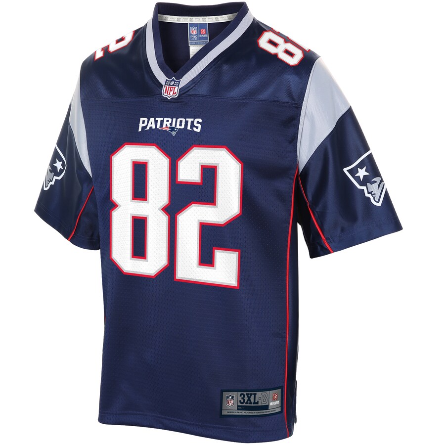 New England Patriots Jason Vander Laan Pro Line Big & Tall Navy Football Jersey product image