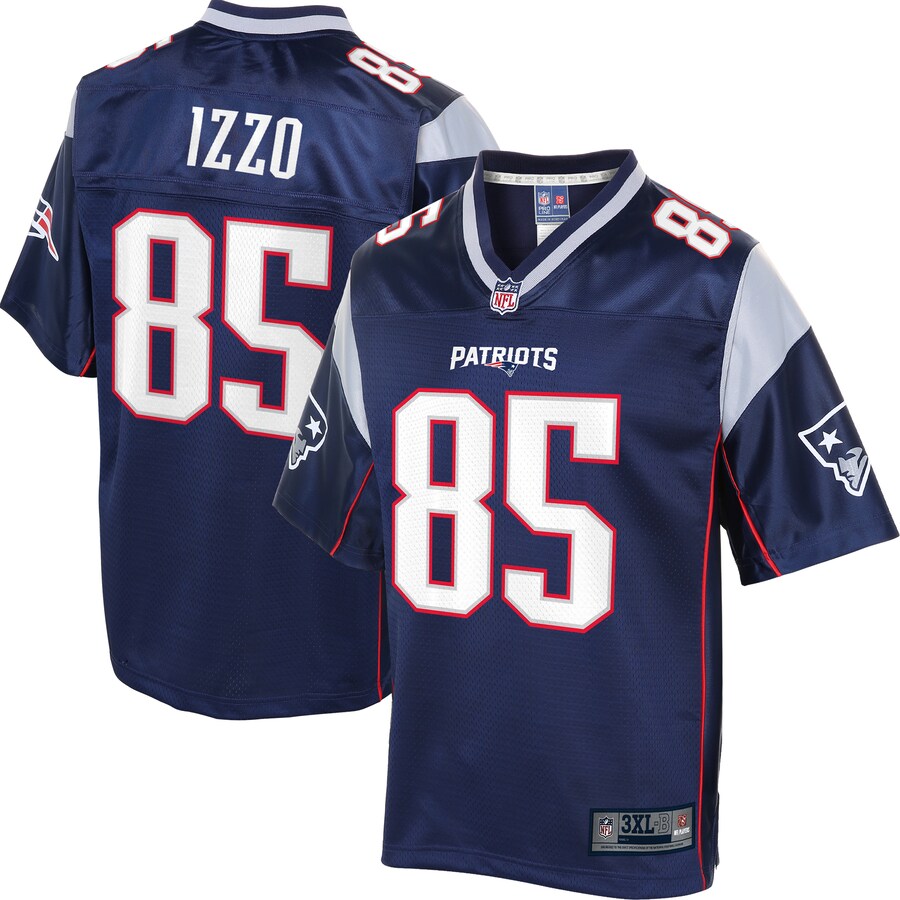 New England Patriots Ryan Izzo Pro Line Big & Tall Navy Football Jersey product image