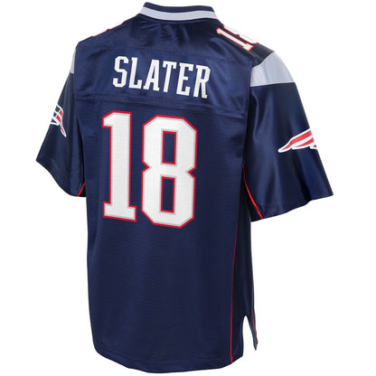 New England Patriots Matthew Slater Pro Line Big & Tall Navy Football Jersey product image