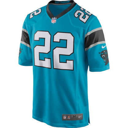 Carolina Panthers Christian Mccaffrey Game Blue Football Jersey product image