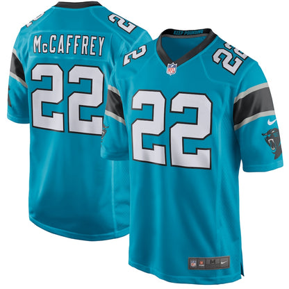 Carolina Panthers Christian Mccaffrey Game Blue Football Jersey product image