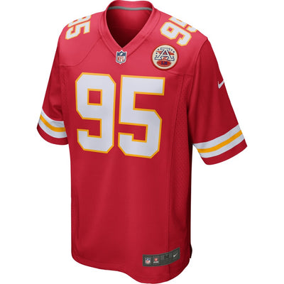 Kansas City Chiefs Chris Jones Game Red Football Jersey product image