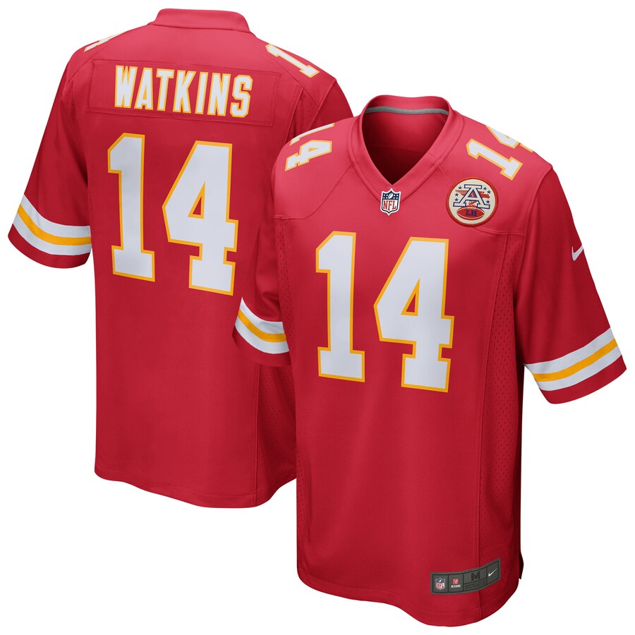 Kansas City Chiefs Sammy Watkins Game Red Football Jersey product image