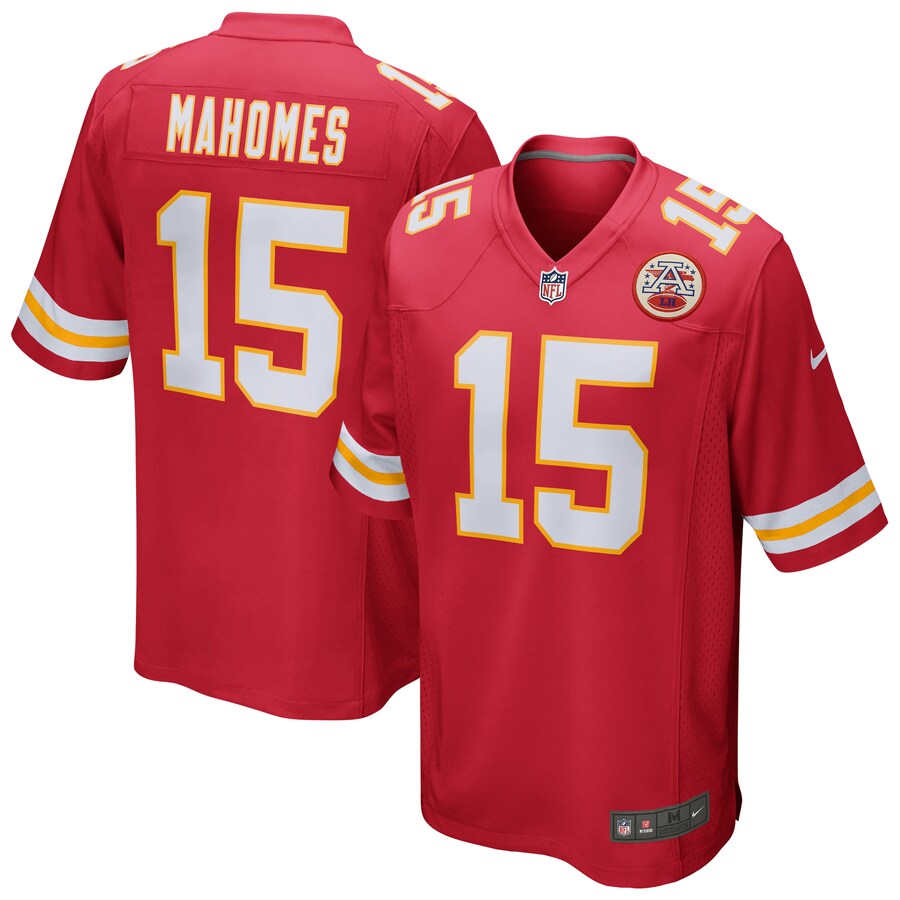 Kansas City Chiefs Patrick Mahomes Game Red Football Jersey product image