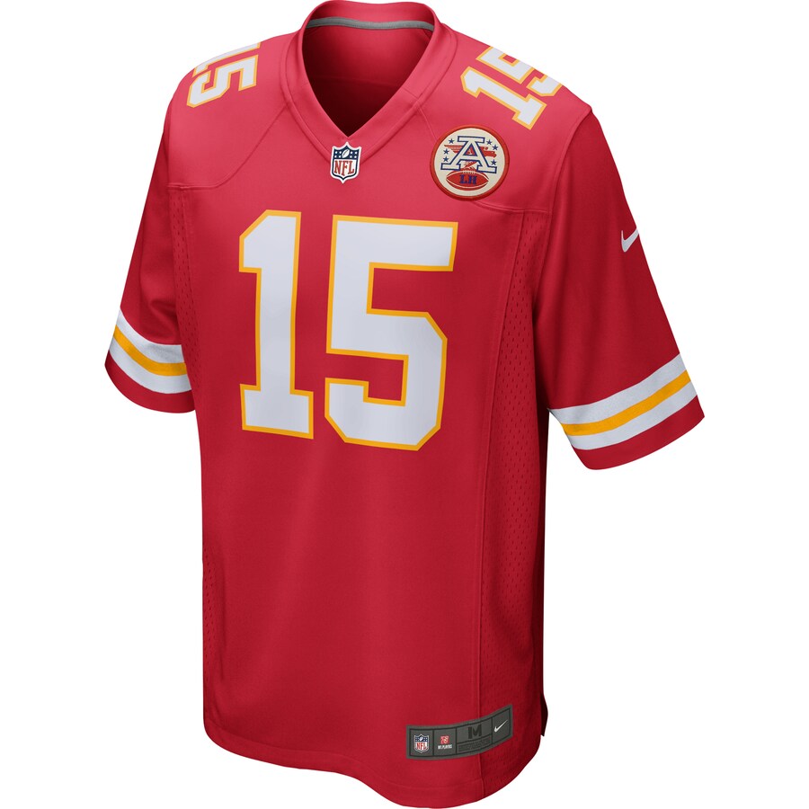 Kansas City Chiefs Patrick Mahomes Game Red Football Jersey product image