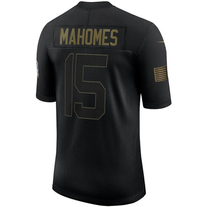 Kansas City Chiefs Patrick Mahomes Limited Salute To Service Black Football Jersey product image