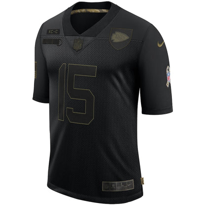 Kansas City Chiefs Patrick Mahomes Limited Salute To Service Black Football Jersey product image