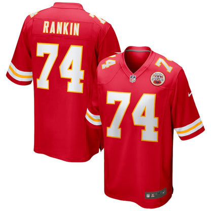 Kansas City Chiefs Martinas Rankin Game Red Football Jersey product image