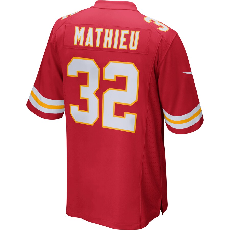 Kansas City Chiefs Tyrann Mathieu Game Red Football Jersey product image