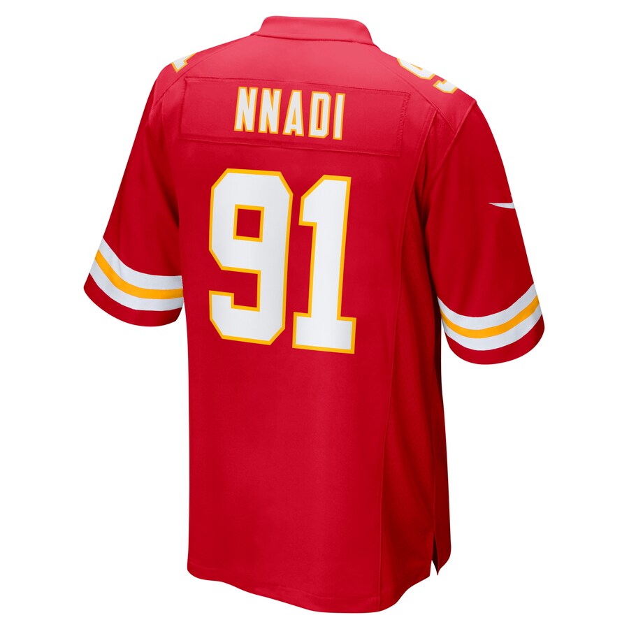 Kansas City Chiefs Derrick Nnadi Game Red Football Jersey product image