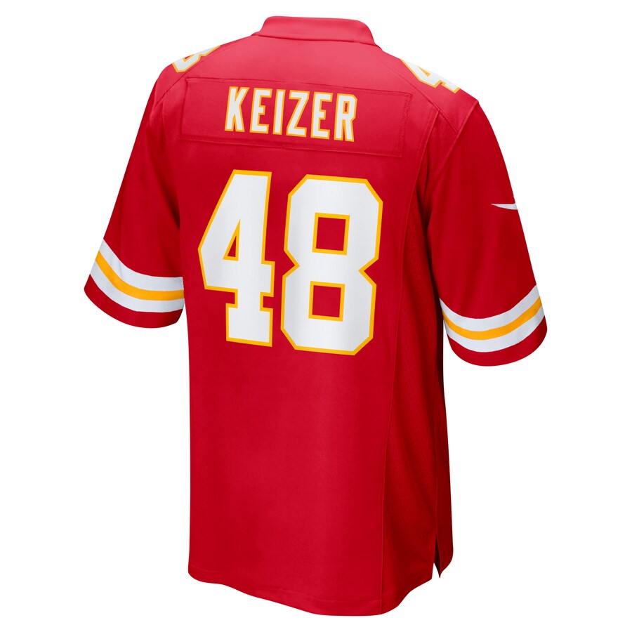 Kansas City Chiefs Nick Keizer Game Red Football Jersey product image