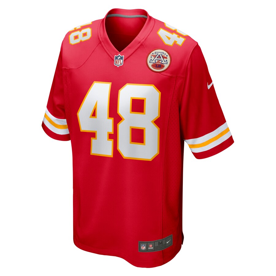 Kansas City Chiefs Nick Keizer Game Red Football Jersey product image