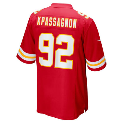 Kansas City Chiefs Tanoh Kpassagnon Game Red Football Jersey product image
