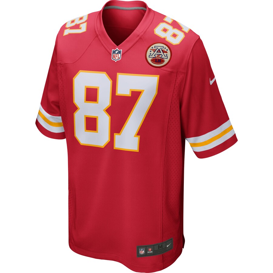 Kansas City Chiefs Travis Kelce Game Red Football Jersey product image
