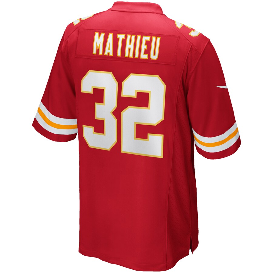 Kansas City Chiefs Tyrann Mathieu Game Red Football Jersey product image