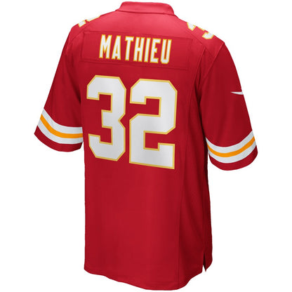 Kansas City Chiefs Tyrann Mathieu Game Red Football Jersey product image