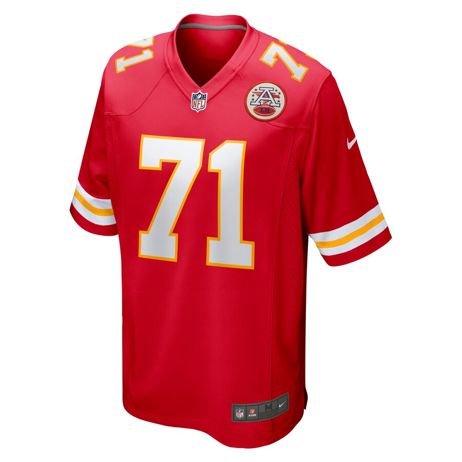 Kansas City Chiefs Mitchell Schwartz Game Red Football Jersey product image