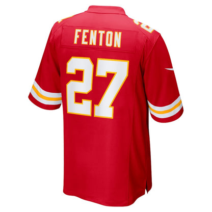 Kansas City Chiefs Rashad Fenton Game Red Football Jersey product image