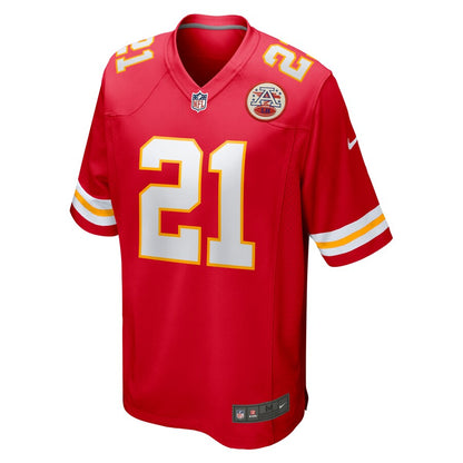 Kansas City Chiefs Bashaud Breeland Game Red Football Jersey product image