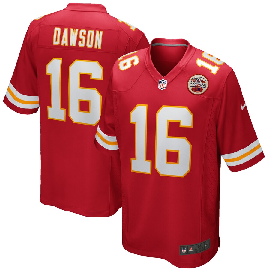 Kansas City Chiefs Len Dawson Game Red Football Jersey product image