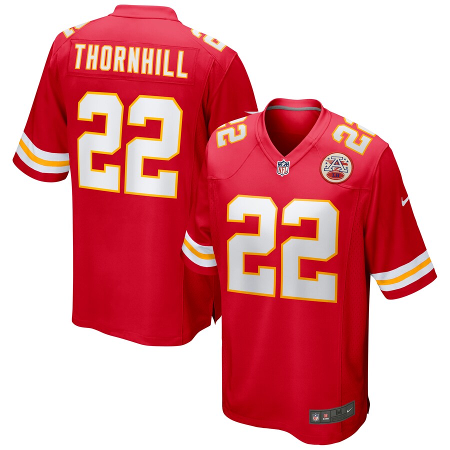 Kansas City Chiefs Juan Thornhill Game Red Football Jersey product image