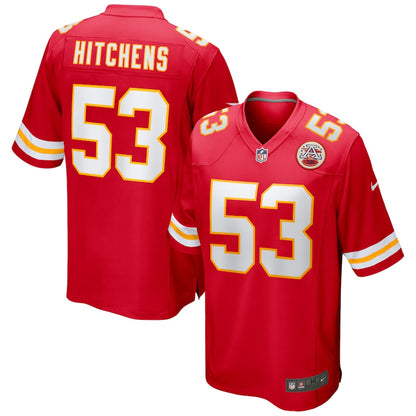 Kansas City Chiefs Anthony Hitchens Game Red Football Jersey product image