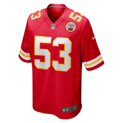 Kansas City Chiefs Anthony Hitchens Game Red Football Jersey product image