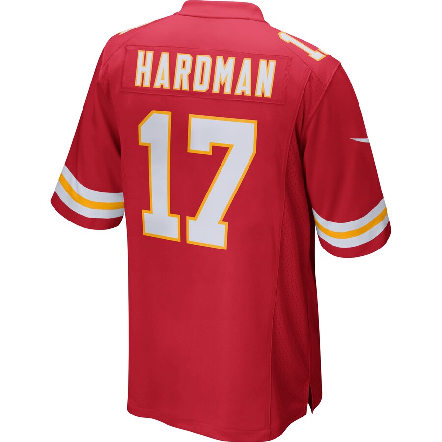 Kansas City Chiefs Mecole Hardman Game Red Football Jersey product image