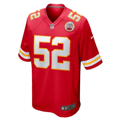 Kansas City Chiefs Demone Harris Game Red Football Jersey product image