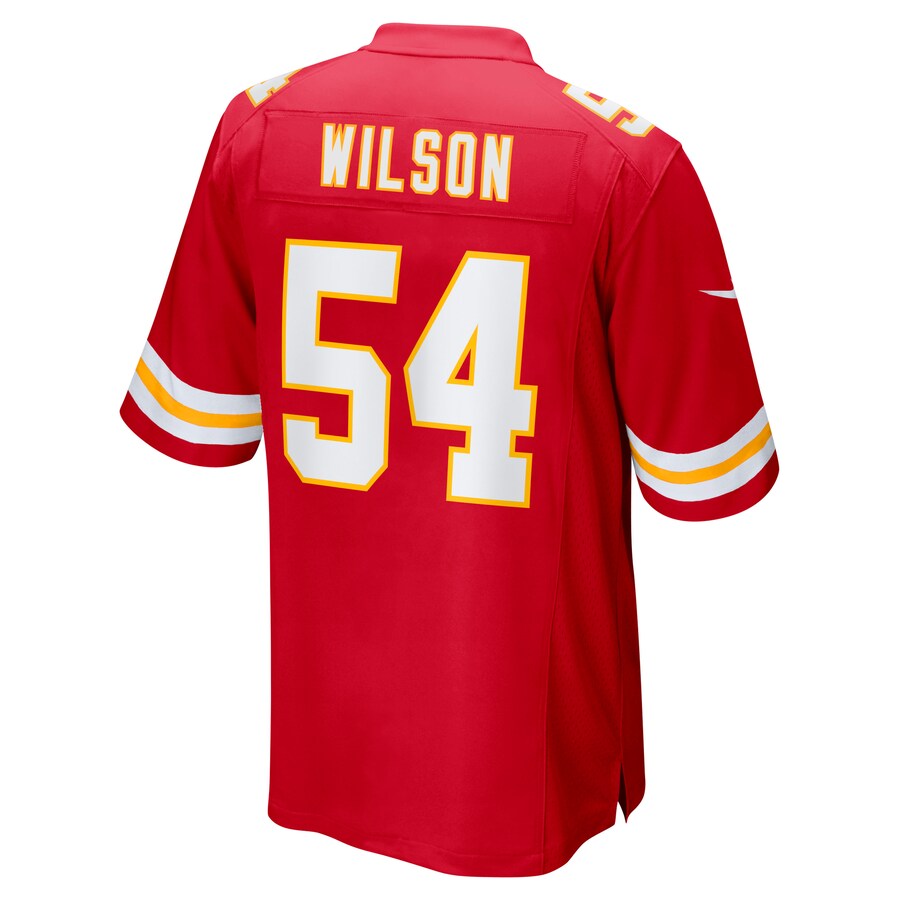 Kansas City Chiefs Damien Wilson Game Red Football Jersey product image