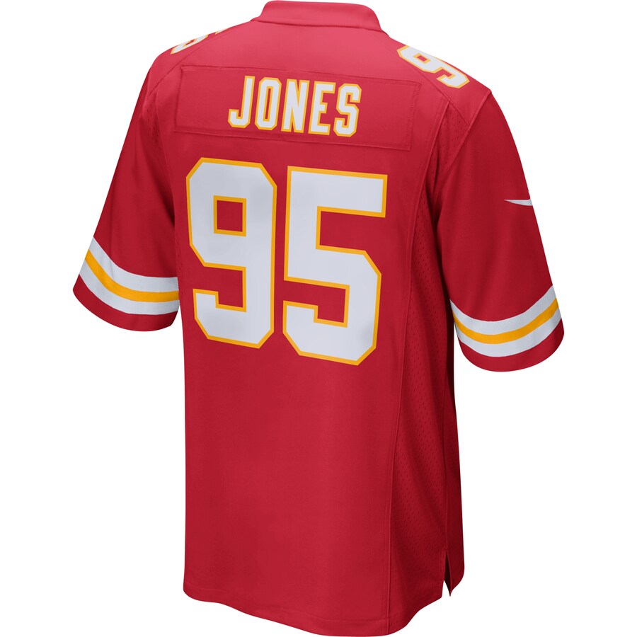 Kansas City Chiefs Chris Jones Game Red Football Jersey product image