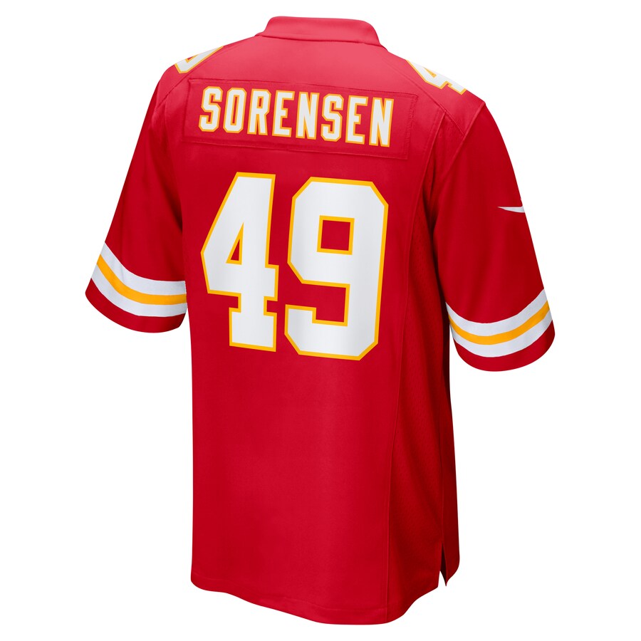 Kansas City Chiefs Daniel Sorensen Game Red Football Jersey product image
