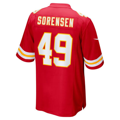 Kansas City Chiefs Daniel Sorensen Game Red Football Jersey product image