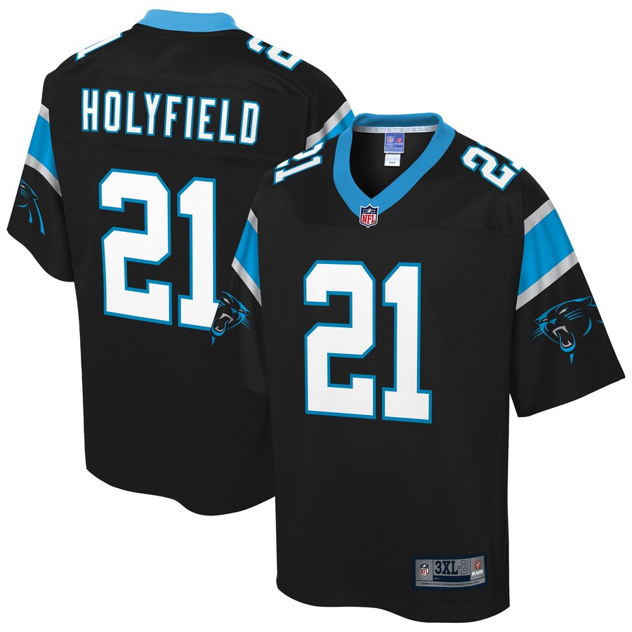 Carolina Panthers Elijah Holyfield Pro Line Big & Tall Team Color Black Football Jersey product image