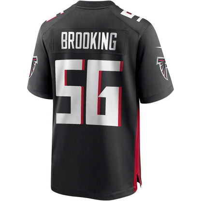 Atlanta Falcons Keith Brooking Game Black Football Jersey product image