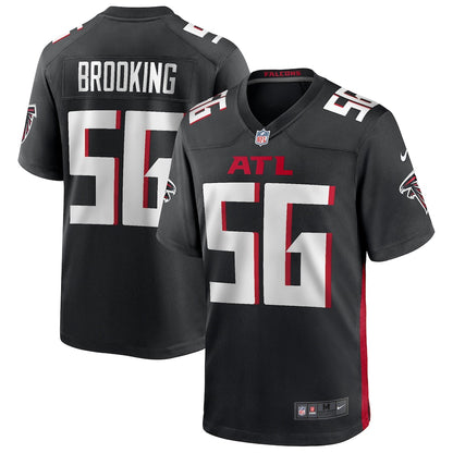 Atlanta Falcons Keith Brooking Game Black Football Jersey product image