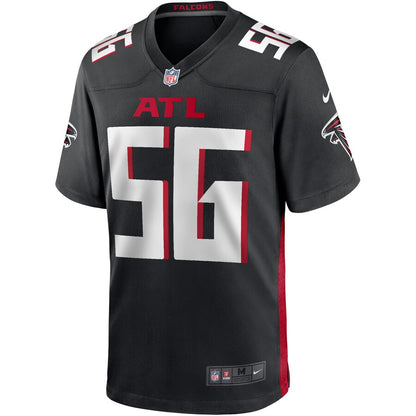 Atlanta Falcons Keith Brooking Game Black Football Jersey product image