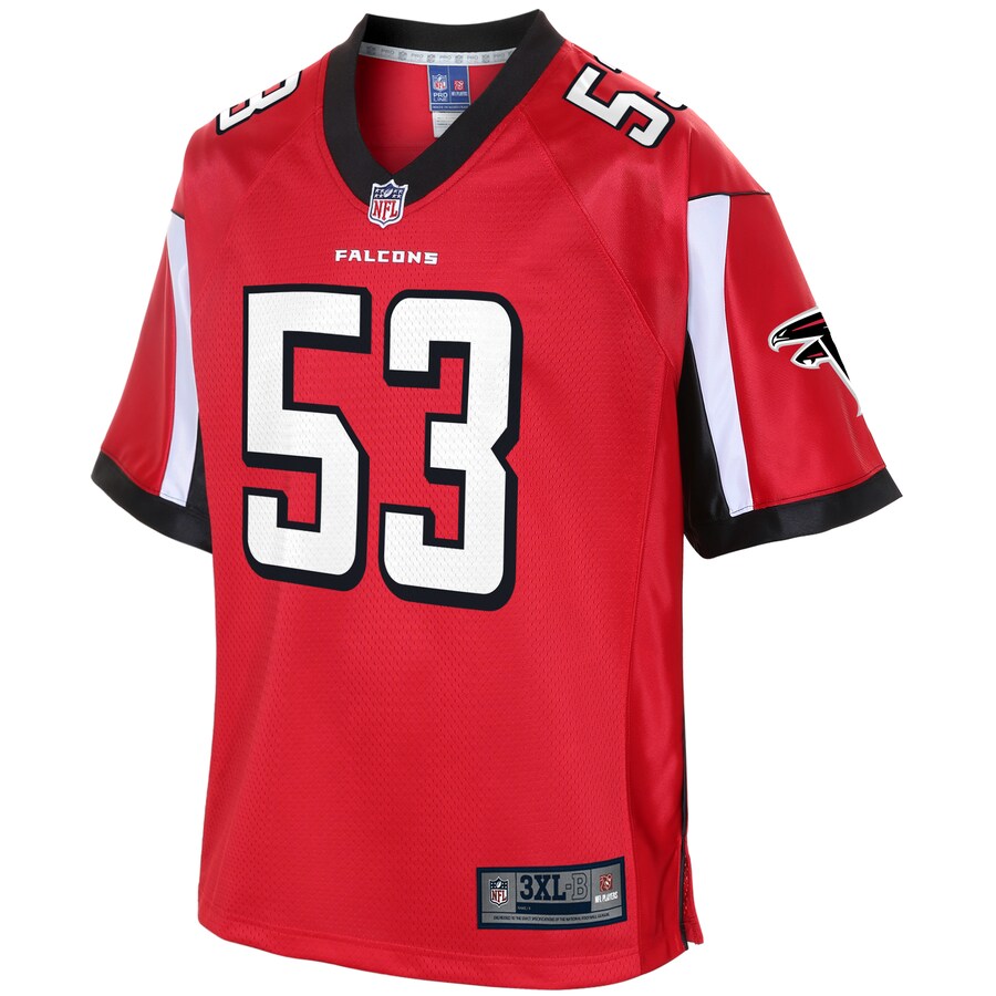 Atlanta Falcons Jermaine Grace Pro Line Big & Tall Red Football Jersey product image