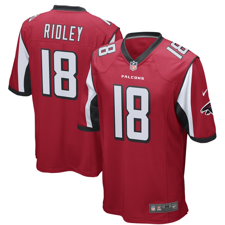 Atlanta Falcons Calvin Ridley Game Red Football Jersey product image
