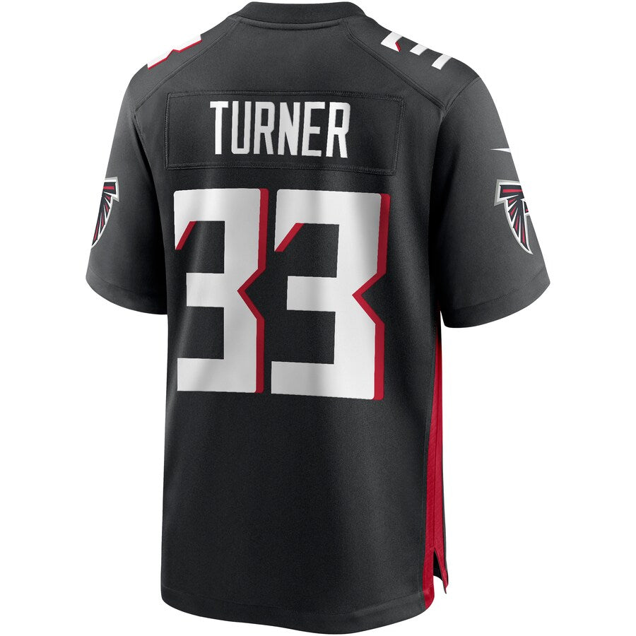 Atlanta Falcons Michael Turner Game Black Football Jersey product image