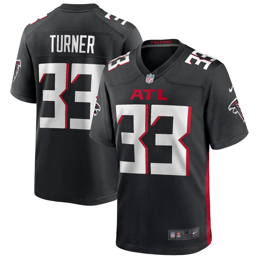 Atlanta Falcons Michael Turner Game Black Football Jersey product image