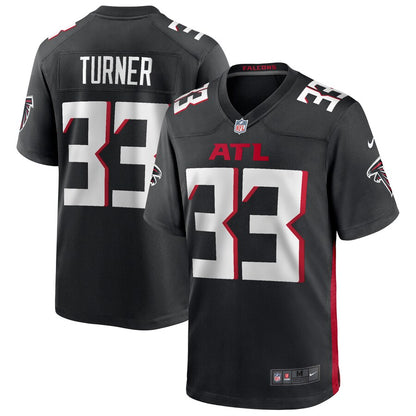 Atlanta Falcons Michael Turner Game Black Football Jersey product image