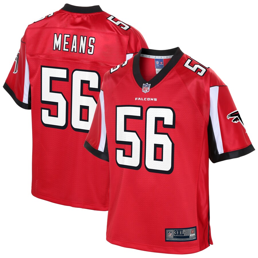Atlanta Falcons Steven Means Pro Line Big & Tall Red Football Jersey product image