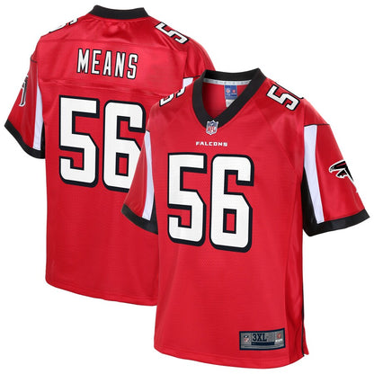 Atlanta Falcons Steven Means Pro Line Big & Tall Red Football Jersey product image