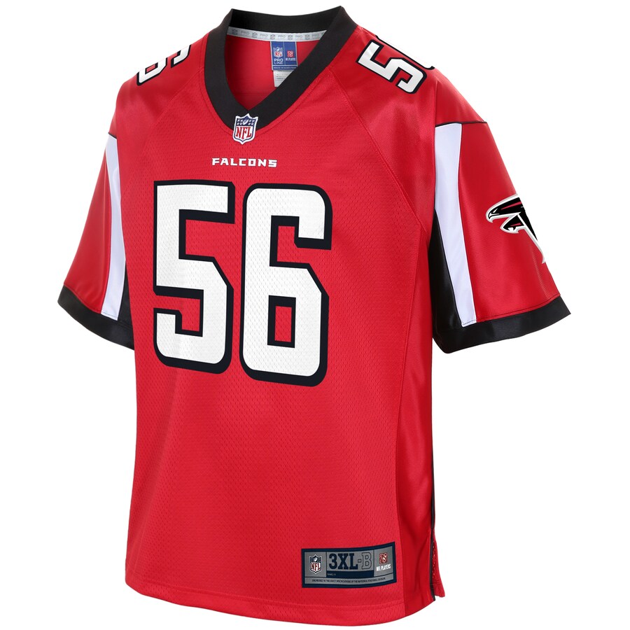 Atlanta Falcons Steven Means Pro Line Big & Tall Red Football Jersey product image