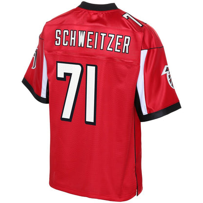 Atlanta Falcons Wes Schweitzer Pro Line Big & Tall Red Football Jersey product image