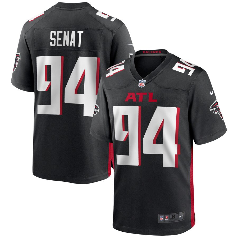 Atlanta Falcons Deadrin Senat Game Black Football Jersey product image