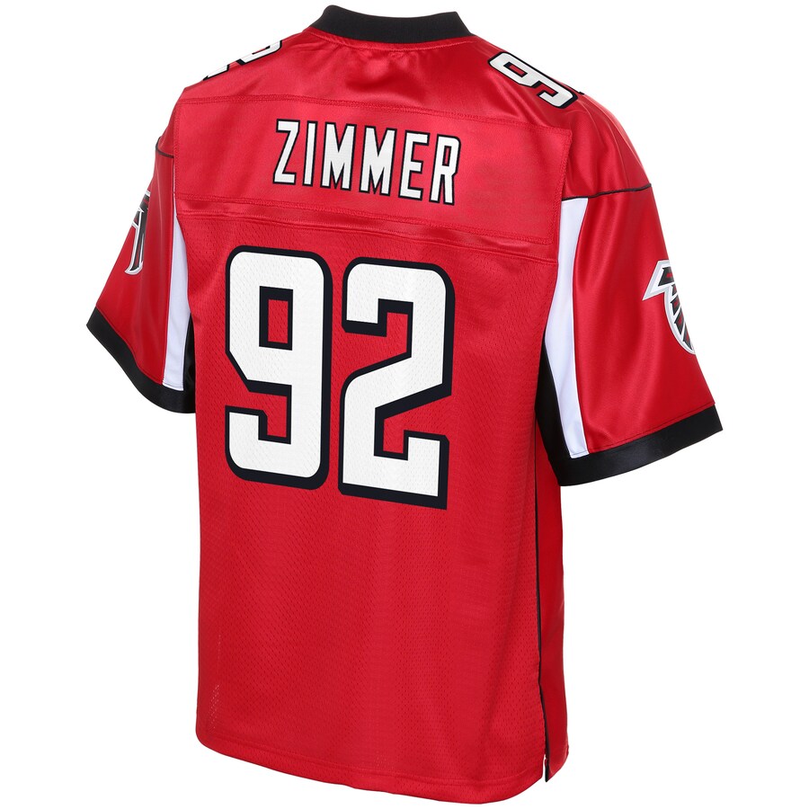 Atlanta Falcons Justin Zimmer Pro Line Big & Tall Red Football Jersey product image