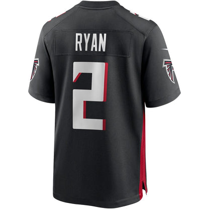 Atlanta Falcons Matt Ryan Game Black Football Jersey product image